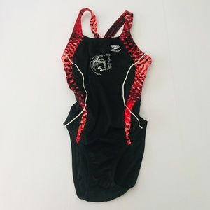 Speedo 30 XS One Piece Swimsuit Black Competition